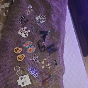 Elegant Multicolor Earring Set